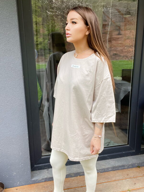 T-shirt oversize Sand