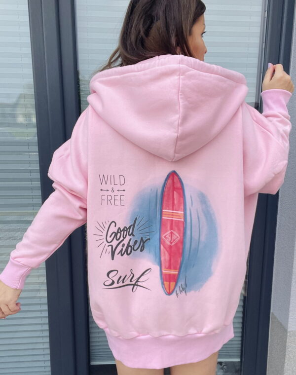 BLUZA oversize pink board